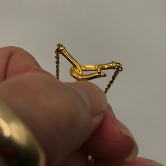 Trifari Gold-Tone & Tigers Eye Necklace and Earring Set - Picture 6 of 9